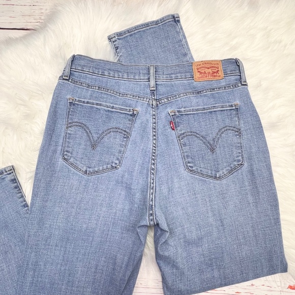 👖|•LEVI'S•| Classic Straight Leg Stretch Jeans Size 10👖 - Picture 2 of 8